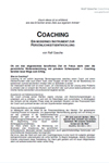 Coaching - ein modernes Instrument